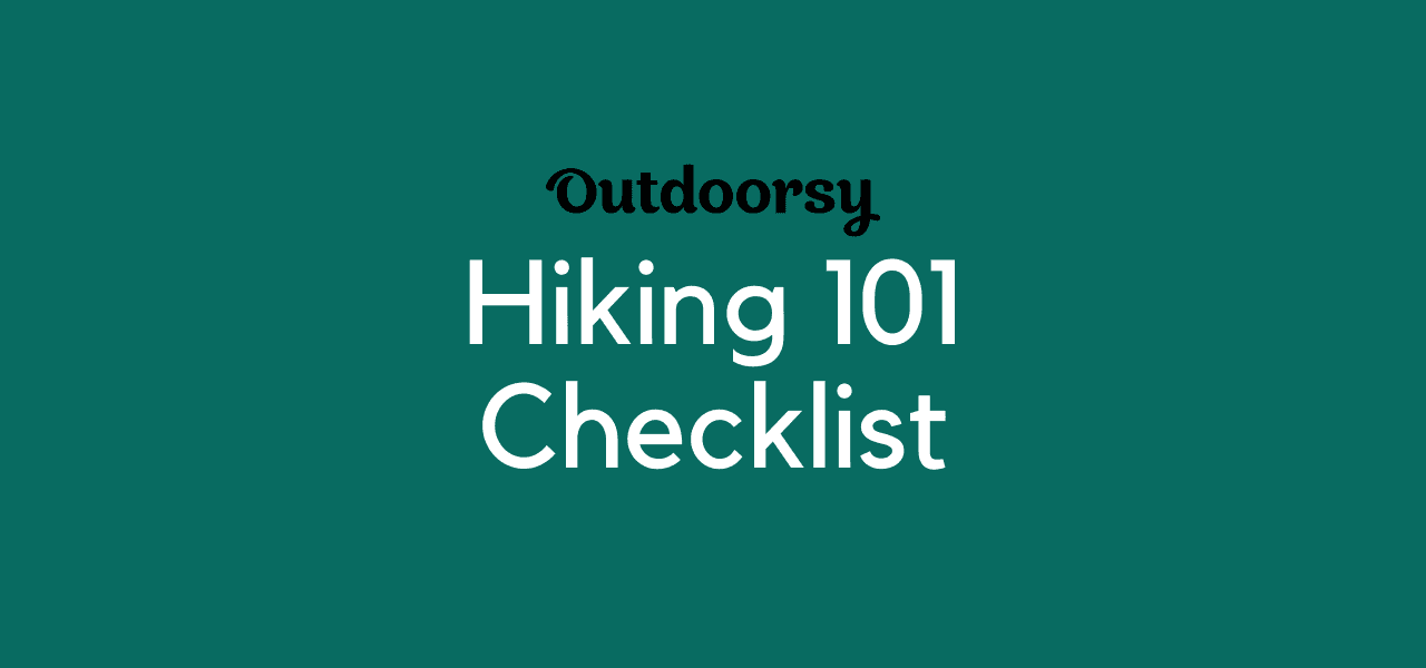 Hiking 101 Checklist